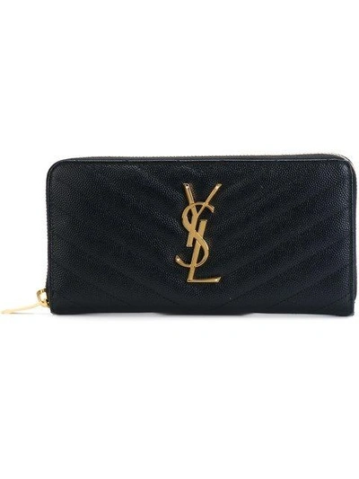 Saint Laurent 'monogram' Wallet - Blue