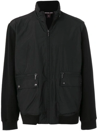 Michael Kors Classic Bomber Jacket In Black