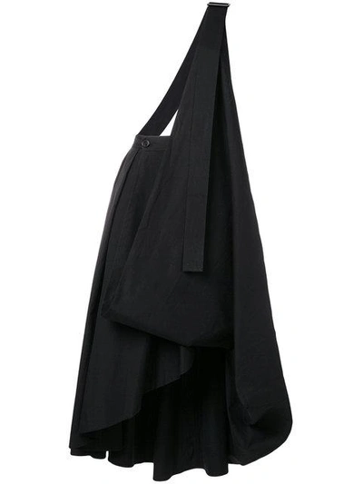 Balossa One Shoulder Asymmetric Skirt In Black