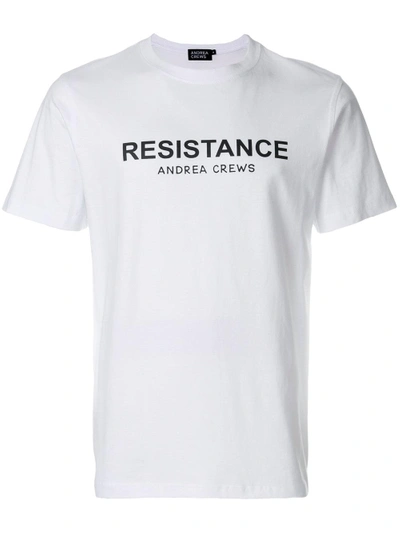 Andrea Crews Resistance Print T-shirt