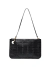 Jw Anderson Black Pierce Logo Embossed Leather Clutch