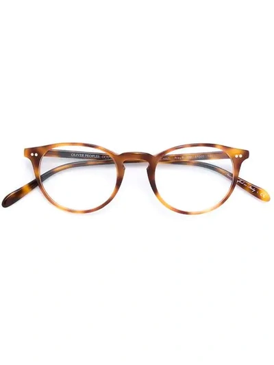 Oliver Peoples Riley-r Glasses In Brown