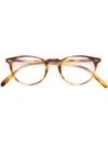 Oliver Peoples 'riley-r' Glasses In Brown