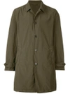 Aspesi Regular Fit Parka Coat In Green