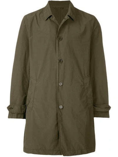 Aspesi Regular Fit Parka Coat In Green