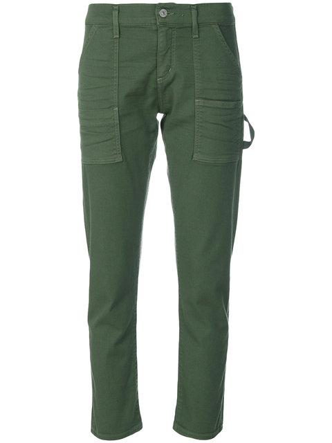 Citizens Of Humanity Leah Cropped Cargo Pants In Green | ModeSens
