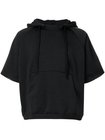 Ktz Detachable Hoodie Sweatshirt In Black