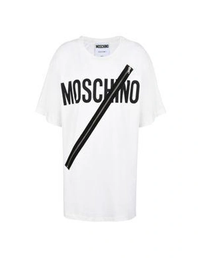 Moschino Short Sleeve T-shirts In White