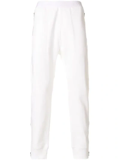 Helmut Lang Logo Waistband Track Trousers In White