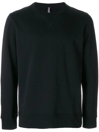 Attachment Black Cotton Sweatshirt