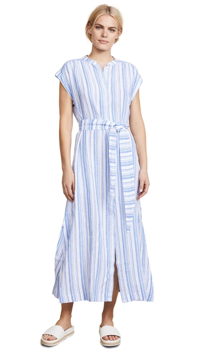 Ayr The Sunset Dress In Blue & White Stripe | ModeSens
