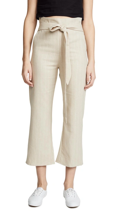 Donni Flora Pants In Sand Stripe
