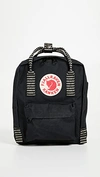 Fjall Raven Kanken Mini Backpack In Black/striped