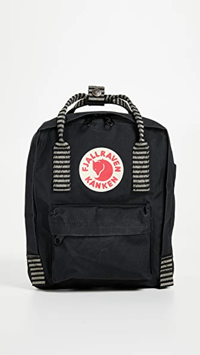 Fjall Raven Kanken Mini Backpack In Black/striped