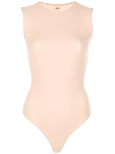 Alix Nyc Lenox Stretch-jersey Thong Bodysuit In Neutral