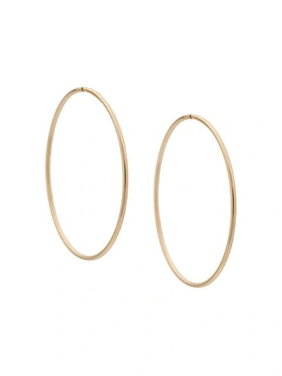 Erth Large Hoop Earrings In Metallic