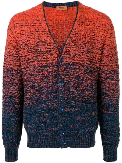 Missoni Cable-knit Cotton-blend Cardigan In 1595