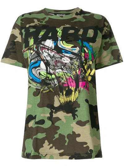 Jeremy Scott Camouflage Print T