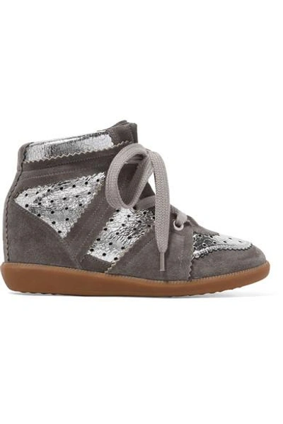 イザベルマラン　Bobby ISABEL MARANT Bobby suede wedge sneakers | NET-A-PORTER