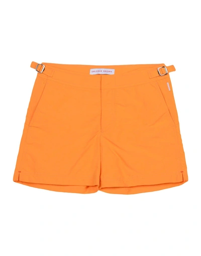 Orlebar Brown 平角泳裤 In Orange