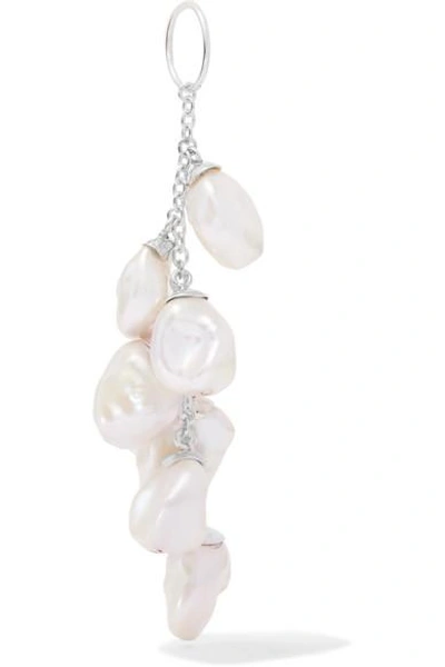 Meadowlark Sterling Silver Pearl Earring In White