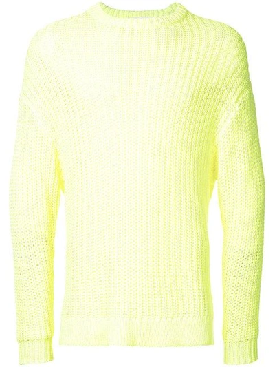 Education From Youngmachines Ribbed Knit Jumper - Yellow