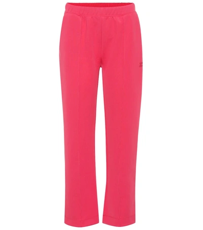Etre Cecile Cropped Trackpants In Pink