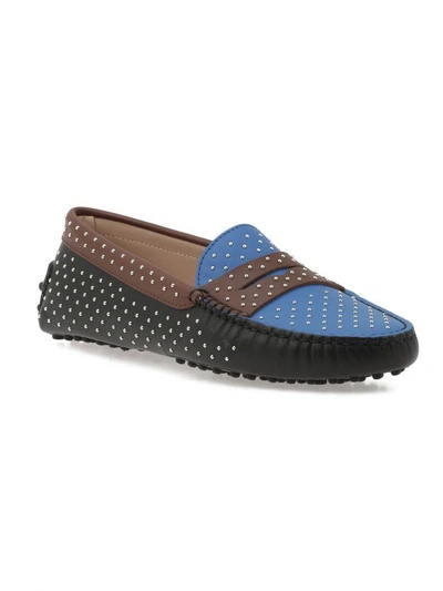 Tod's Leather Loafer In Multicolor
