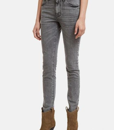 Saint Laurent Skinny Fit Jeans In Black In Grey