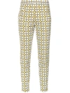 Andrea Marques Tile Print Straight Trousers In Est Azulejo Rend Ocre