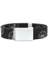 Hysteric Glamour Hey Ho Let's Go Buckled Belt In Black