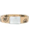 Hysteric Glamour Hey Ho Let's Go Buckled Belt In Brown