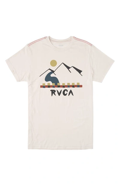 Rvca Innerstate Graphic Tee In Antique White