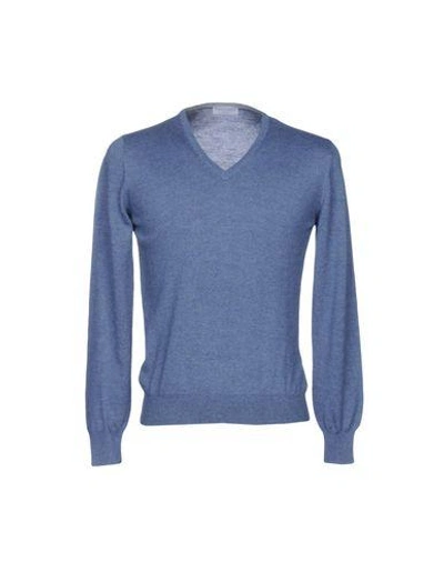 Gran Sasso Sweaters In Slate Blue