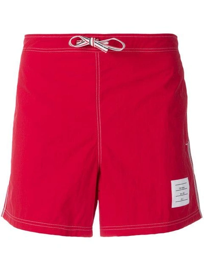 Thom Browne Deck Shorts In Red