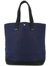 Cabas Large Shopper Tote Bag In Blue