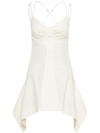 Dion Lee Butterfly Racer Minidress In White