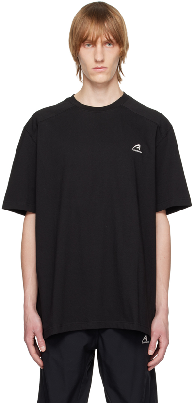 Ader Error Logo刺绣棉t恤 In Black