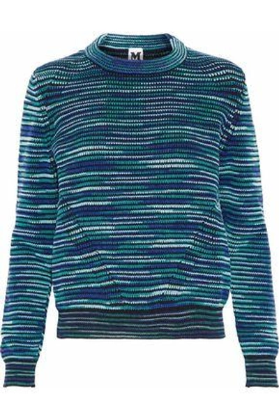 M Missoni Woman Crochet-knit Sweater Turquoise