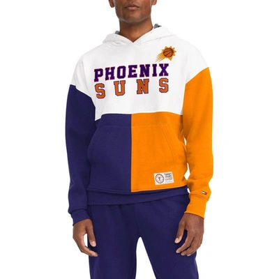 Tommy Jeans White/purple Phoenix Suns Andrew Split Pullover Hoodie
