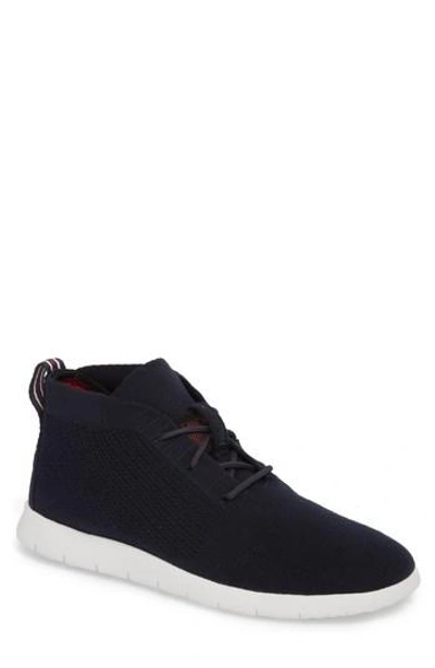 Ugg Freamon Hyperweave Chukka Boot In Navy Leather