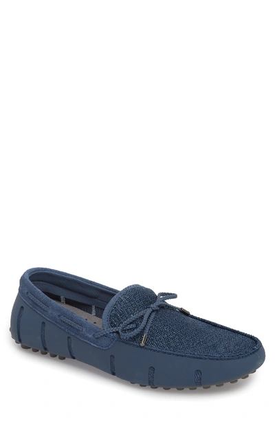 Swims Washable Driving Loafer In Slate/ Grey Fabric