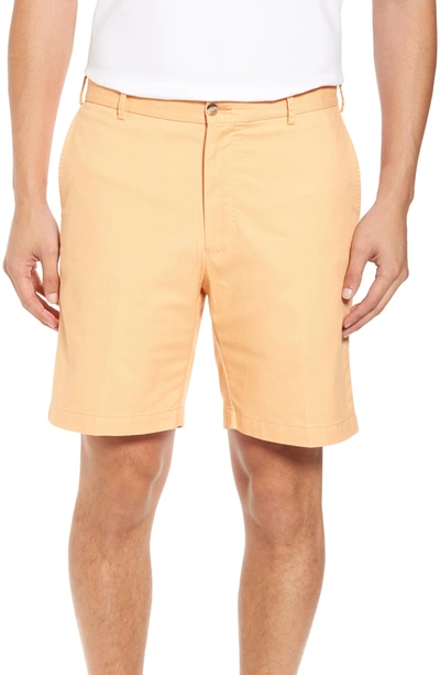 Peter Millar Soft Touch Stretch Twill Shorts In Dreamsicle