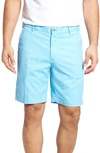 Peter Millar Soft Touch Stretch Twill Shorts In Grotto Blue