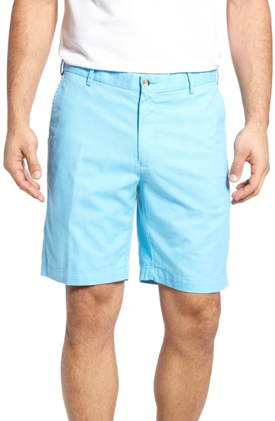 Peter Millar Soft Touch Stretch Twill Shorts In Grotto Blue