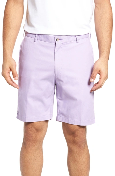 Peter Millar Soft Touch Stretch Twill Shorts In Muscadine