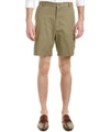 Peter Millar Soft Touch Stretch Twill Shorts In Green