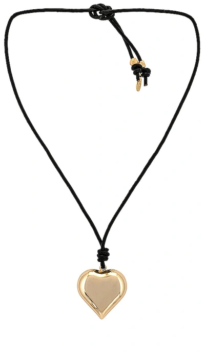 Ettika Heart Pendant Necklace In Black