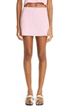 Paloma Wool Bow-detail Pointelle-knit Skirt In Pink