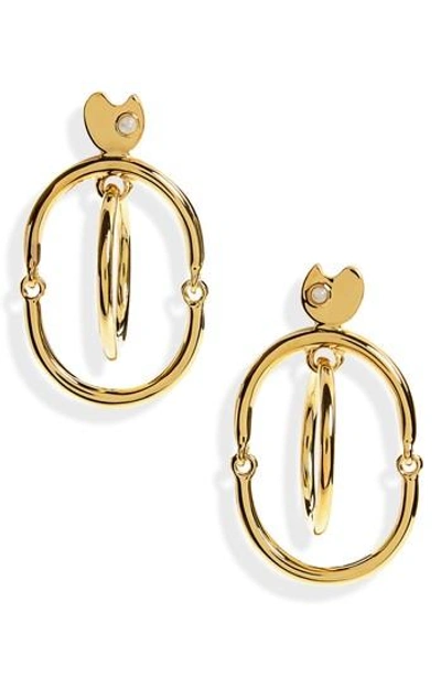 Lizzie Fortunato Galaxy Drop Earrings In Gold Multi